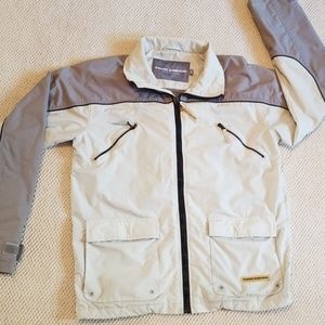 Mens Tom Tailor Gray Windbreaker Size Medium